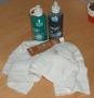 Paints and an innocent towel